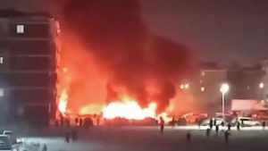 РИА Новости: жительница Адыгеи рассказала о горящих автомобилях после атаки БПЛА