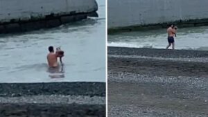 В Сочи разыскивают мужчину, искупавшего двоих детей в море против их воли