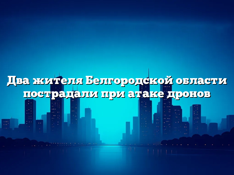 Два жителя Белгородской области пострадали при атаке дронов