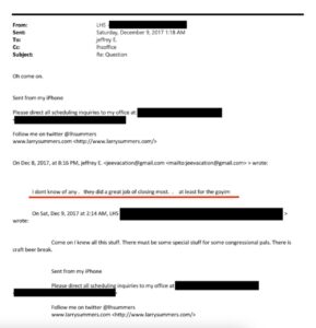 «Налоги — для гоев», заявил Эпштейн в переписке с Ларри Саммерсом, бывшим министром финансов США и экс-шефом-экономистом