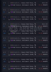 Создатель Ethereum Виталик Бутерин начал активно сливать свою криптовалюту со счета