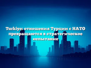Turkiye: отношения Турции с НАТО превращаются в стратегическое испытание