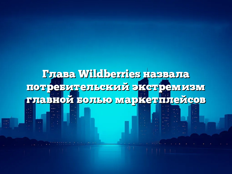 Глава Wildberries назвала потребительский экстремизм главной болью маркетплейсов