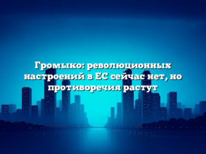 Громыко: революционных настроений в ЕС сейчас нет, но противоречия растут