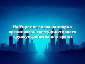 На Украине глава нацпарка организовал схему фиктивного трудоустройства для брони