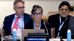 США повторно ввели санкции против спецдокладчика ООН Альбанезе