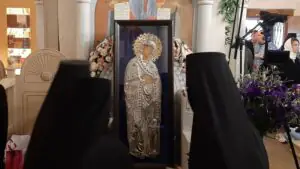 Копию Гефсиманской плащаницы перенесут в Успенский собор Старой Ладоги